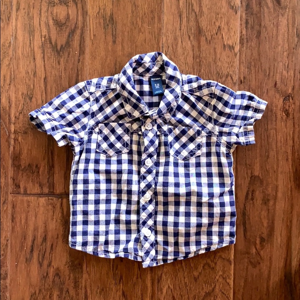 Old Navy gingham shirt
